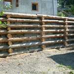 Mur de soutènement mélèze