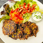 Vegane Zucchini-'Käse'-Taler