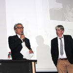 Réza Salami, adjoint au maire de Brest à la culture, et Brieg Haslé-Le Gall © Claude Péron / SEBL 2023