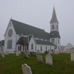 Trinity lag bei unserem Besuch total im Nebel.