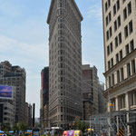 Das "Flatiron-Building" (auf Deutsch Bügeleisen-Gebäude).