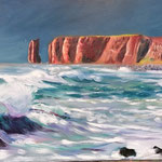 Sturm vor Helgoland  50 x 100  850,-