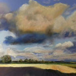 Wolken in der Marsch 46 x 61 Pastell 450,- gerahmt 60 x 80 490,-