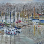 Hamburger Yachthafen 40 x 50 Öl  440,-