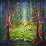 Escape 50 x 60 Ölpastell 490,-