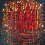 Feuerwerk 50 x 50 Acryl