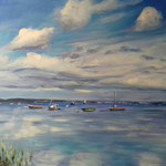 Flensburger Förde 40 x 50 Acryl. 380,-