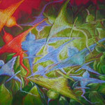 Flying  50 x 60 Ölpastell  430,-