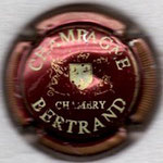 BERTRAND   N° 16   bordeaux foncé et crème, striée