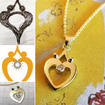 14kt Goud met 2 diamantjes