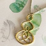Gouden 3-generaties-hanger