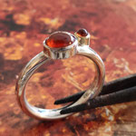  Zilver met goud, symbolisch moeder-kind-ring