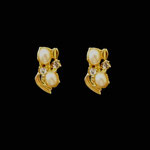 orecchini in vetro ceramica e perle