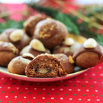 Lebkuchen mit Marzipan.