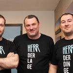 Unser HERRliches Team: Mike, Janos und Markus 