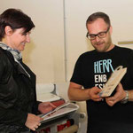 Überreichung der "Alles Fassade" Trophäe. Andy Steindl und Angelika Wimmer, AW Design