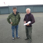Fluglehrer Wilfried und ich