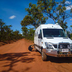 On the Road to Cape York - tyre pressure must be lowered