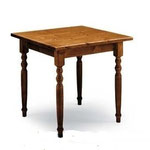 tavolo in massello gamba tornita 6,5 mis 70x70  80x80  90x90 