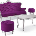 POCCO e DOLLO divano 2 posti cm.148x89x45/115h. -divano 3 posti cm.198x89x45/115h. -pouf diametro cm.50