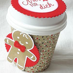 Eine wunderschöne Verpackung aus einem Espresso-to-go-Becher von Christina Dannat - http://christinasstempelwelt.blogspot.de/