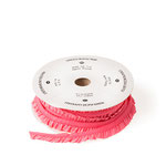 130023 - Stretchband mit Rüschen in Rhabarberrot - 8,21 € statt 10,95 €
