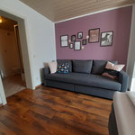 Blick auf Schlafcouch im Gästezimmer