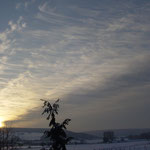 Sonnenaufgang im Winter,