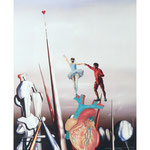 Le coeur battant  30 x 40