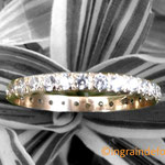 Alliance classique transformée en alliance américaine serti zircon