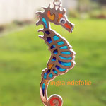 hippocampe émaille plique à jour