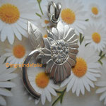 pendentif marguerite pavé zirconium