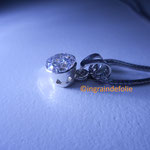 pendentif argent, serti clos 