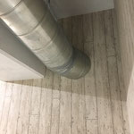 排気ダクト　貫通部周辺