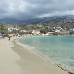 Spiaggia principale di Lefkos, isola di Karpathos