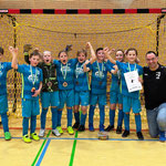 Die E2-Junioren holten sogar die Bronze-Medallie in Oberviechtach beim Futsal-Cup - Bestes Ergebnis! Super!
