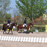 Eva beim warm reiten ...