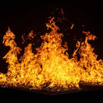 grandes flammes métaphores d'une crise d'eczéma bien installée