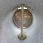 Saugrohr aus GFK und Klöpperboden von Innen