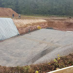 Vorbereitung für das Bauwerk