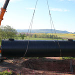 07:45 Uhr kurz vor dem Einlassen in die Baugrube