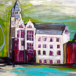 Gladbecker Rathausplatz 80 x 100 cm, verkauft/sold