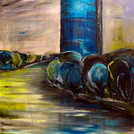 Gasometer blau/Oberhausen 100 x 80 cm verkauft/sold