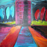 Gasometer 100 x 80 cm, rot verkauft/sold