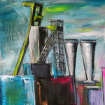 Schlägel und Eisen Herten       80 x 100 cm Erlös gespendet an Grubenhelden NY