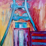 Zollverein Dunkelrot/C 150 x 120 cm verkauft/sold