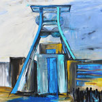 Besucher auf Zollverein 150 x 200 cm verkauft/sold