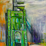 Prosper II, grün 100 x 80 cm         verkauft/sold