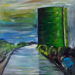 Tonne, Oberhausen  140 x 140 cm (verkauft/sold)