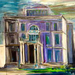 Villa Hügel Haupthaus 80 x 100 cm  verkauft/sold